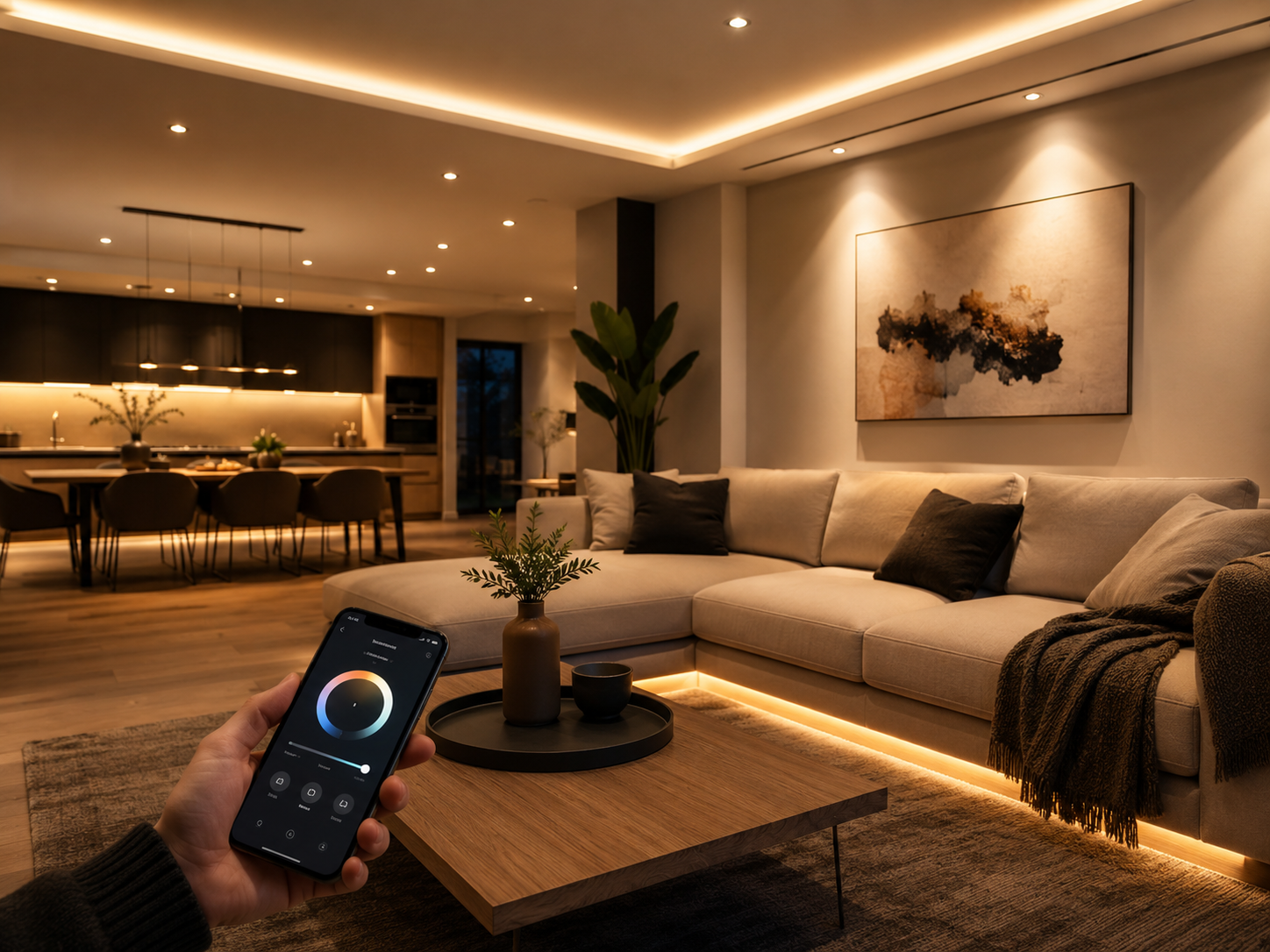 Iluminación inteligente LED para mejorar ambiente, estética y consumo Gyalux